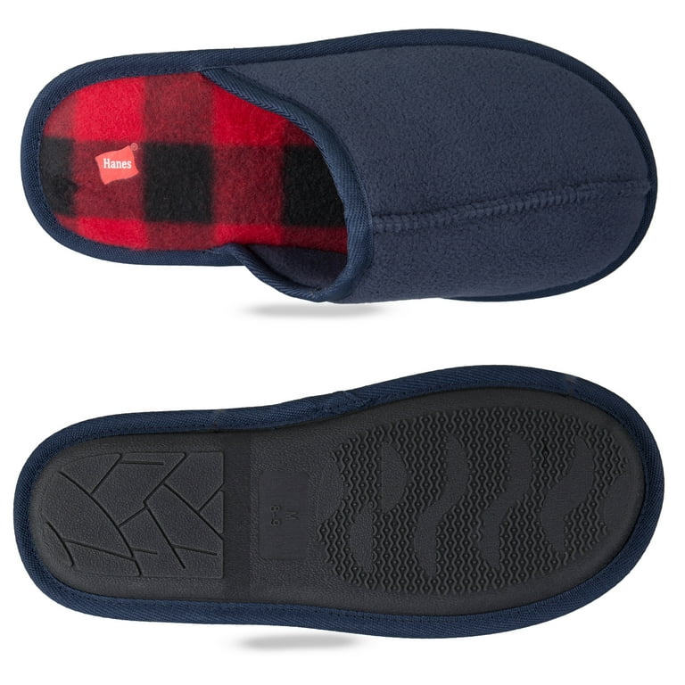 Hanes Mens Slide Scuff Slipper House Shoes Comfort Memory Foam