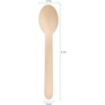 thumbnail image 2 of Pantry Value [100 Count] Disposable Wooden Spoons, Splinter-Free Biodegradable, Eco-Friendly Utensils for Outdoors, Parties, and Events, 2 of 6