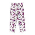 thumbnail image 6 of Uemuo Rose Flowers Pattern Women's Wide Leg Palazzo Lounge Pants with Pockets Light Weight Loose Comfy Casual Pajama Pants-X-Large, 6 of 9