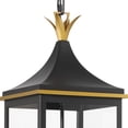 thumbnail image 6 of SIM-805-MK-TG Crystorama Lighting Simpson - 3 Light Outdoor Pendant-25 Inch Tall and 10 Inch Wide, 6 of 8