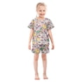 thumbnail image 6 of joogoo Funny Dinosaurs Cute Pattern Pajama Sets Short Sleeve Cotton 2-Piece Sleepwear 10Y, 6 of 7