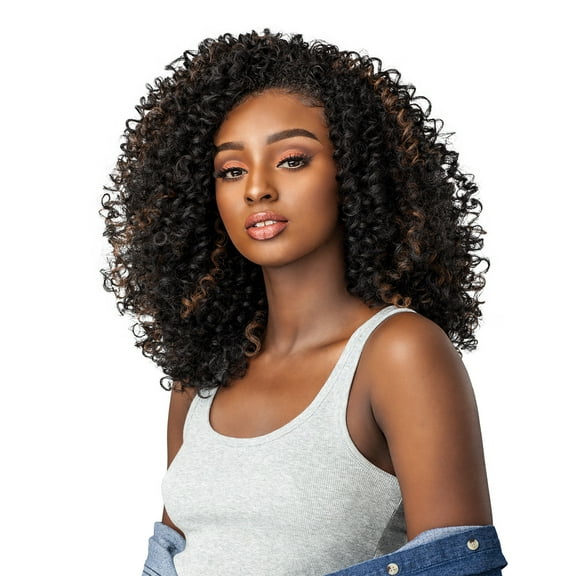 Sensationnel Synthetic Hair Half Wig Instant Weave Curls Kinks & Co Show Stopper (T1B/27)