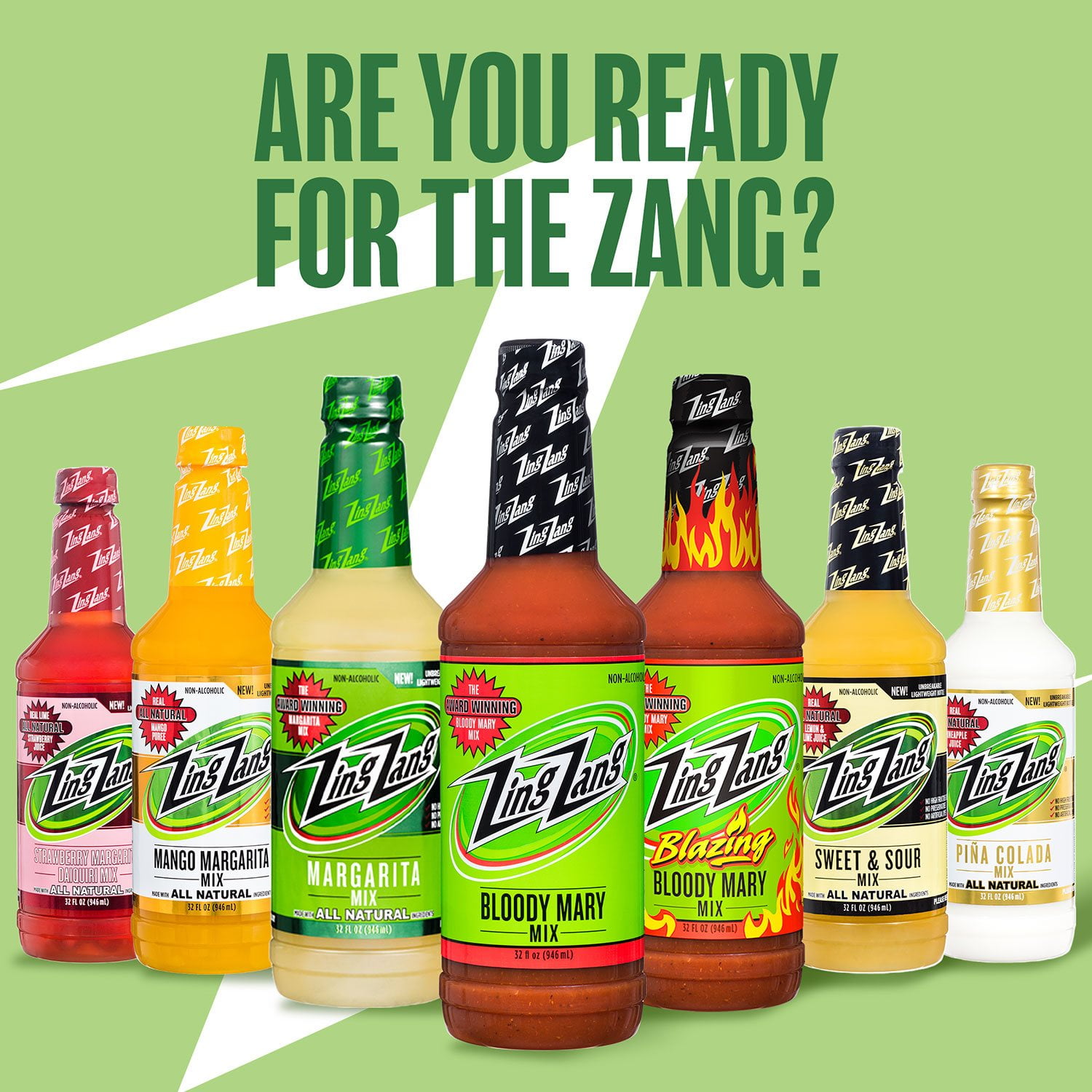 Zing Zang Non-Alcoholic Bloody Mary Mix, 32 fl. oz. bottle