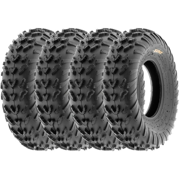 SunF ATV/UTV All Terrain Quad Tire 23x7-10 6PR Tubeless A007 (Set of 4)