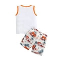 thumbnail image 2 of Genuiskids Toddler Baby Boy Summer Clothes Animal Island Sleeveless Tank Top+Drawstring Shorts Set 2pcs Beach Outfit 6M-4T, 2 of 9