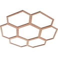 thumbnail image 2 of 24"OD x 8 1/2"ID x 3/8"T Florin Wood Fretwork Pierced Ceiling Medallion, Cherry, 2 of 3