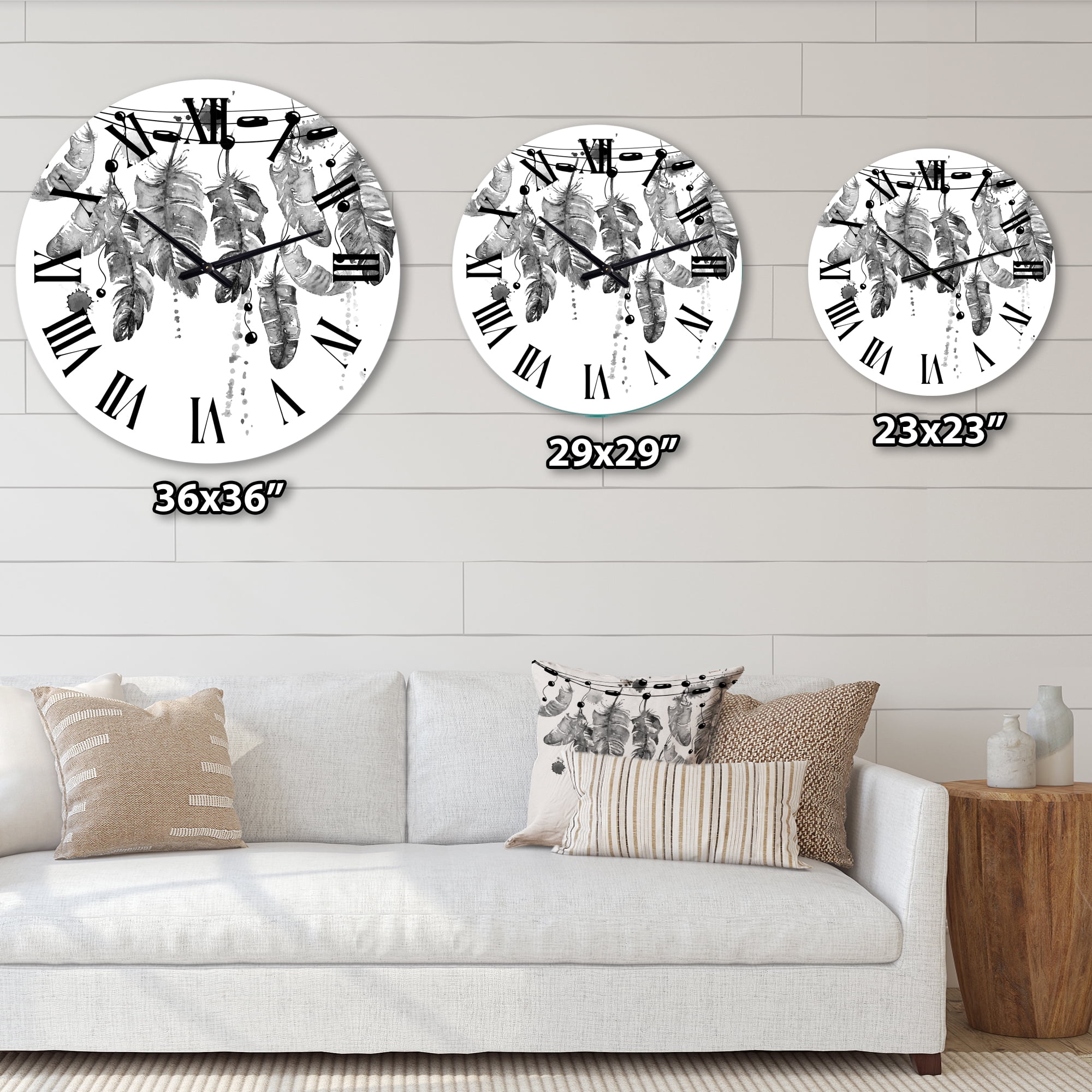 Designart 1 in Bohemian Wall Clock