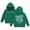 Dark Green, variant on WOYY Toddler Girls Letter Print Hoodie Long Sleeve Pocket Hooded Sweatshirt, Sizes 2-3T