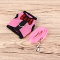 thumbnail image 2 of Nuevo y encantador arnés de malla transpirable para mascotas con correa para animales pequeños, chaleco para hámster, conejo, lazo y correa para el pecho, talla M (rosa), 2 of 7