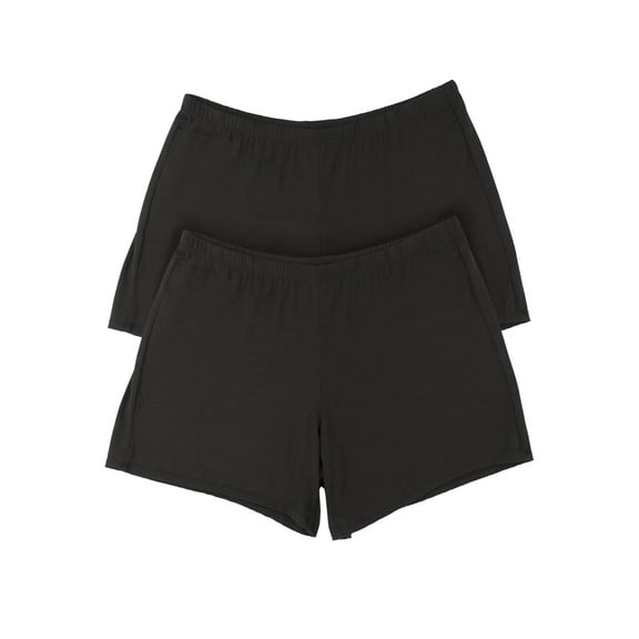 Felina | So Smooth Modal Sleep Short 2-Pack (Black, Small)