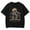 Black D, variant on Men's Stay Focused Mountain Graphic T-Shirt, Black Short Sleeve Crew Neck Tee for Hiking Camping Outdoor Summer Casual Wear