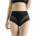 thumbnail image 2 of Wancir Women's Medium Waist Plus Size Sexy Solid Color Girdling Comfort Briefs Underpants, 2 of 6
