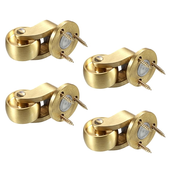 Heavy Type Brasses Universals Wheel Metal Casters With Threaded Stem Quiet Furniture Caster Wheel Home Hardware