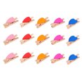 thumbnail image 2 of OUNONA 200 Pcs  Clothes Clips Mini Heart Photo Clips Wooden Clothespin Postcard Clips, 2 of 8