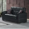 thumbnail image 1 of Ottomanson Origins Pro Sleeper Loveseat, Black Leatherette, 1 of 10