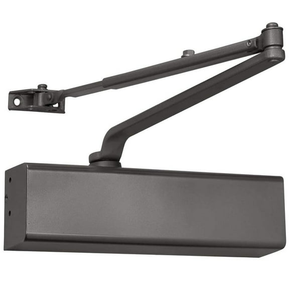 Lawrence Hardware Heavy Duty Commercial Door Closer for Interior & Exterior Doors, Duranodic Bronze