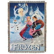 Disney Frozen Storybook Woven Tapestry Throw Blanket, 48" x 60"