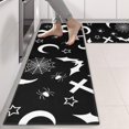 thumbnail image 2 of Kitchen Rugs Sets Of 2,Black Halloween Bat Spider Pattern Anti Fatigue Kitchen Mat Rugs Non Slip Washable,Decorative Kitchen Floor Mats for Kitchen,Sink,Laundry,17"X47", 2 of 5