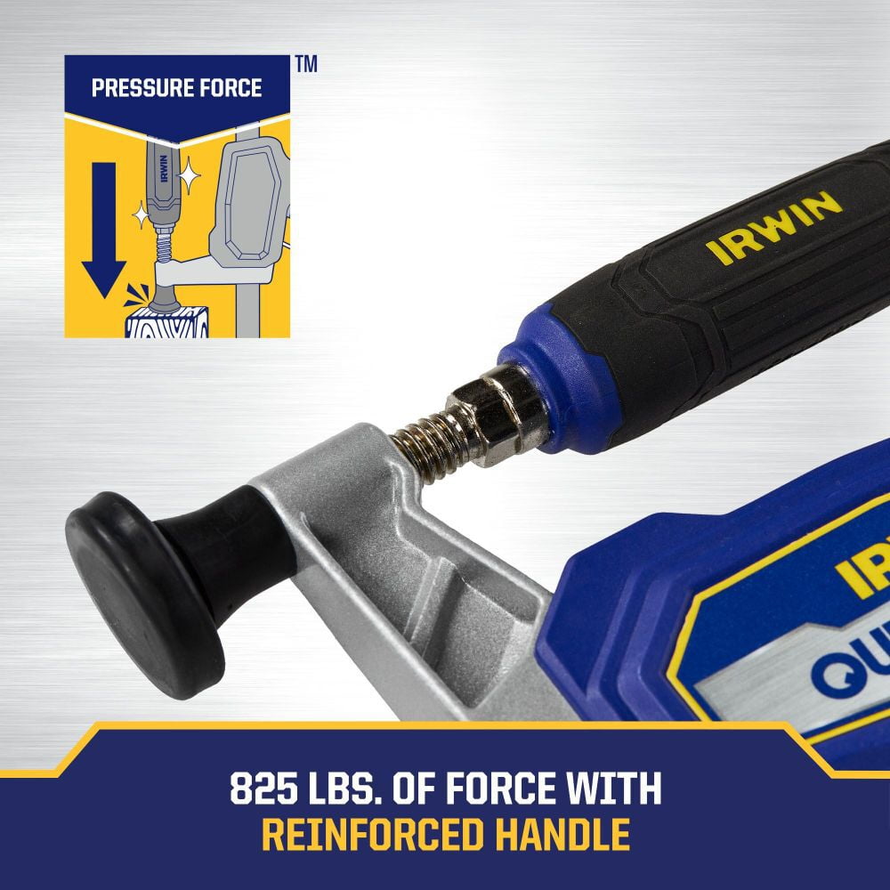 Irwin 2038872 Quick Grip Composite Medium Duty Hybrid Clamp, Blue