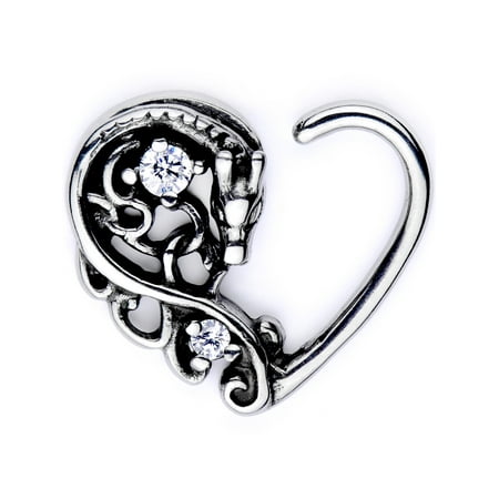 - Body Candy Body Piercing Jewelry Stainless Steel 16G Right Closure Daith Cartilage Dragon Heart Tragus Earring