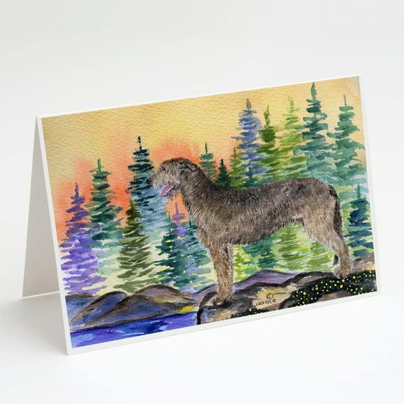 Irish Wolfhound Greeting Cards and Envelopes Pack of 8