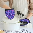 thumbnail image 6 of Pofeuu blue Skull purple flower1 Print Thickened Mini Silicone Oven Mitts Heat Resistant, Rubber Oven Mitt Gloves, Finger Pinch Grips, Pot Holder, Silicone Potholder, 6 of 7