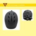 thumbnail image 4 of Greeniant Casco de esquí moldeado integralmente para exteriores, esquí, Snowboard, monopatín, cascos, sombrero, equipo de esquí, herramienta de Ropa Deportiva, Zapatos Negro L Greeniant OD032172-01, 4 of 6