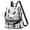 Multicolor Cat White Pattern, variant on Ninja Cat Yellow Pattern Fashion Backpack, Casual Daypack with Side Bottle Pockets & Convertible Strap, Large Capacity Gifts for Women Casual Use