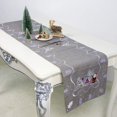 thumbnail image 1 of Table Runner Decoration Dining Table Cloth Runners Snowflake Deer for Christmas Decoration,Grey, 1 of 5