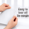 9.5x11 Inch Continuous Feed Fanfold Computer Paper, 1 Part, 1000 Count ...