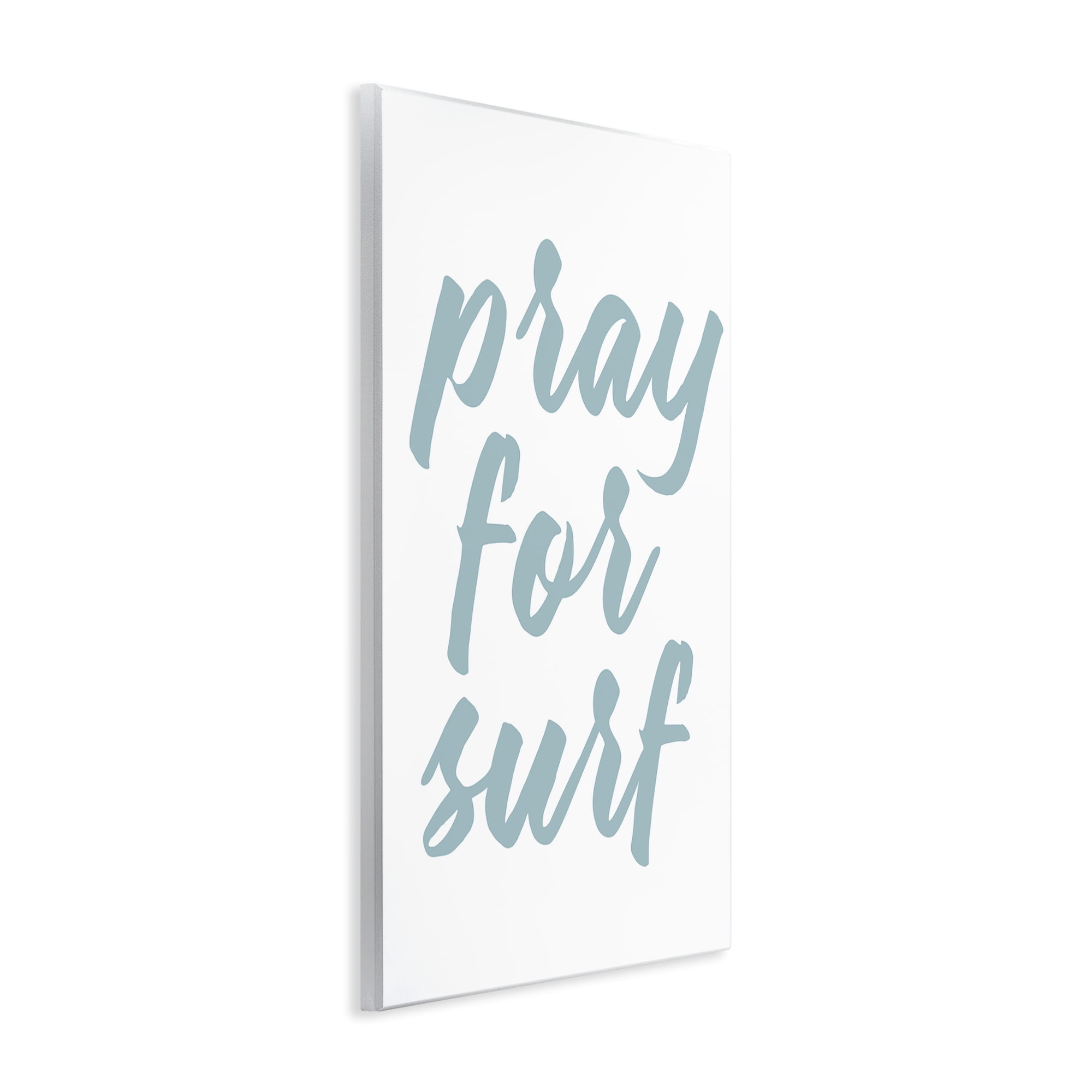 Stupell Industries Pray For Surf Typography Painting Unframed Art Print Wall Art, 10 x 15