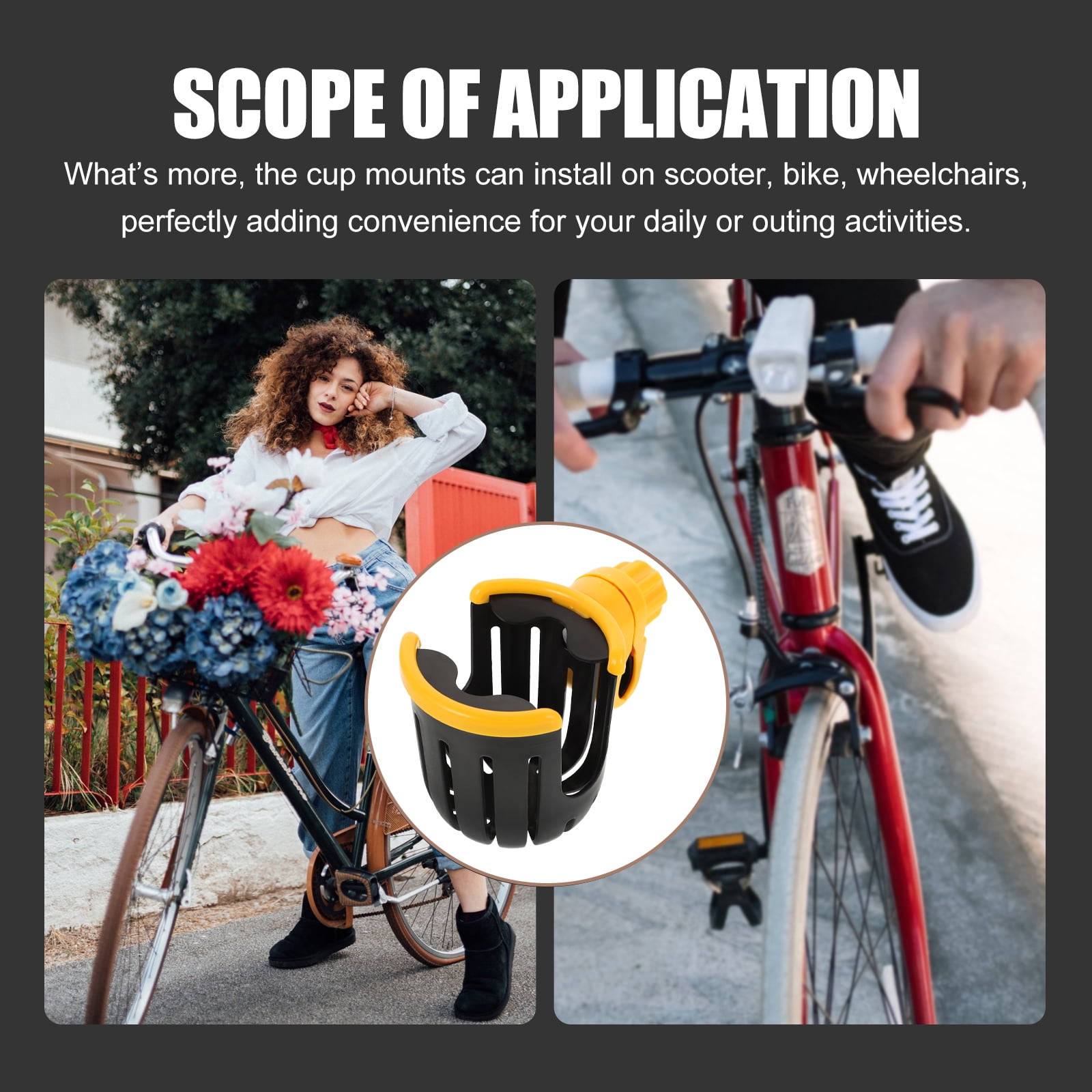 FRCOLOR 2pcs Water Bottle Holder Bike Cup Holder Stroller Milk Bottle Holder Handlebar Holder