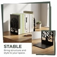 thumbnail image 3 of Unique Bargains Expandable Non-Skid Geometric Bookends With Compartments 2 Pcs Style A, 3 of 5