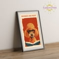 thumbnail image 2 of Eastern Print Poodles Dog Read Book Poster Wall Art, Booked And Busy Inspiring Wall Decor, Painting for Home, Library Bar Cafe Home Office Decor, Book Lover Book Worm Gift, UNFRAMED, 11x14, 2 of 4