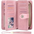 thumbnail image 1 of LAICAIW Women's Wallet Genuine Leather RFID Blocking Large Capacity Trifold Ladies Wallet, 1 of 6