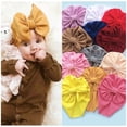 thumbnail image 1 of 2020 Baby Stuff Accessories Baby Girl Hat With Bow Knot Infant Beanie Solid Big Bowknot Cap For Girls Kid Hats2One Size He Qiyong unisex, 1 of 1