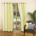 thumbnail image 5 of Sun Zero Valencia Cabana Stripe Indoor/Outdoor Uv Protectant Room Darkening Grommet Curtain Panel, 54"X95", Yellow, 54"X95", Yellow, 5 of 8