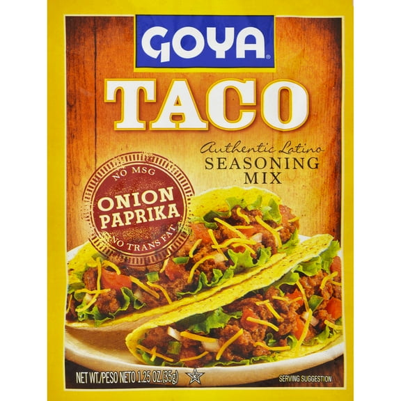 Goya Taco Seasoning Mix Onion Paprika 1.25 Oz