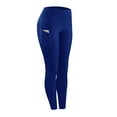 thumbnail image 1 of MKLEKYY Leggings de mujer para entrenamiento, con bolsillos, para fitness, deportes, correr, yoga, pantalones deportivos, 1 of 4