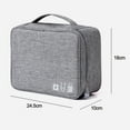thumbnail image 2 of Cute Makeup Bag Large Cosmetic Bag Makeup Pouch Travel Toiletry Bags Make up Case Organizer - grey, 2 of 5