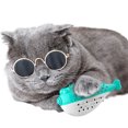 thumbnail image 1 of Cat Toy Interactive Cute Cartoon Fish Chewing Toy Cat Toothbrush with Bell, 1 of 6