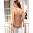 thumbnail image 3 of EKOUAER Casual Sleeveless Top Womens Silk Tank Top Camisole 2 Pack, 3 of 5