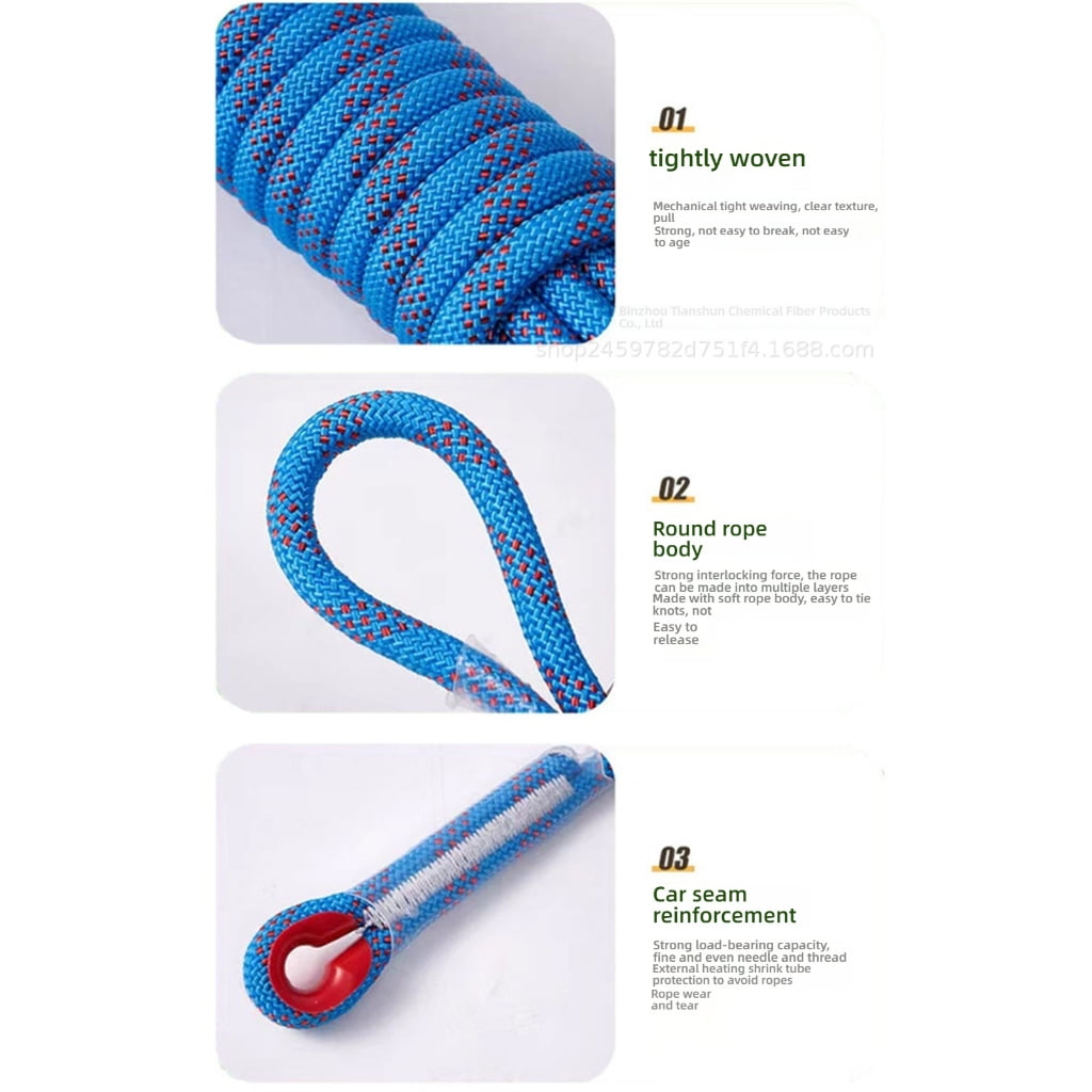 MOMOJIA Climbing Rope 10m Enhancing Flexibility for High Altitudes Work and Expeditions