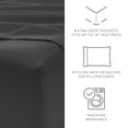 thumbnail image 3 of Breathable Cool Wrinkle Resistant Bed Sheets Set + 2 Bonus Pillowcases Gray for Full Size Bedding by Comfort Canopy, 3 of 12
