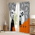 thumbnail image 3 of Manfei Gamer Gaming Lover Black Out Curtains for Boys, Cartoon Game Console Curtains Pack of 2 (42x63 Each), Black Orange Bedroom Curtains, Curtains Blackout Bedroom Decor, 3 of 6