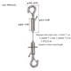 thumbnail image 4 of Lámpara colgante redonda de alambre para plantas, lámpara con gancho, cuerda colgante, anillo de cuerda de alambre, cordón de seguridad, doble gancho, pintura colgante, cuerda anti-pelado, 4 of 4