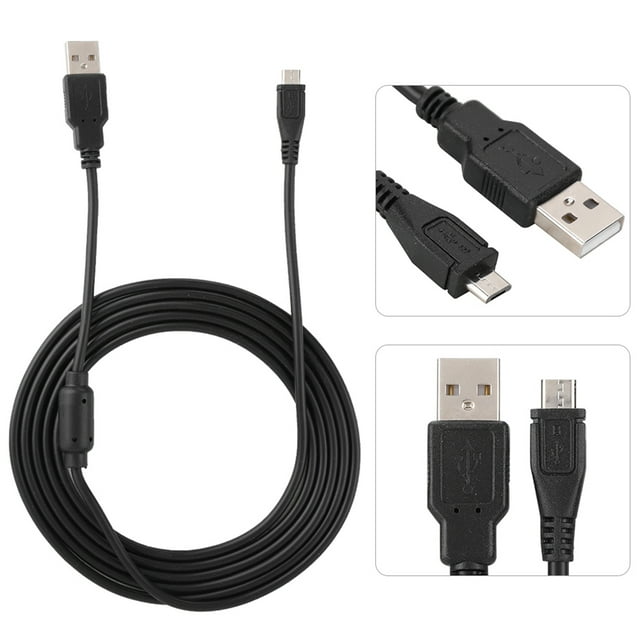 Cable De Carga Del Controlador, Cable De Cargador Para El Controlador Pro / Slim, Con Anillo Imán, Cable Largo USB, Cargador De Controlador De Reemplazo De 5.9 Pies Y Cable