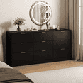 thumbnail image 4 of GVN Dresser,Chest of Drawers,Black 9 Drawer Dresser, 63" Large Deep Chest of Drawers for Bedroom, Living Room, Hallway, 4 of 13