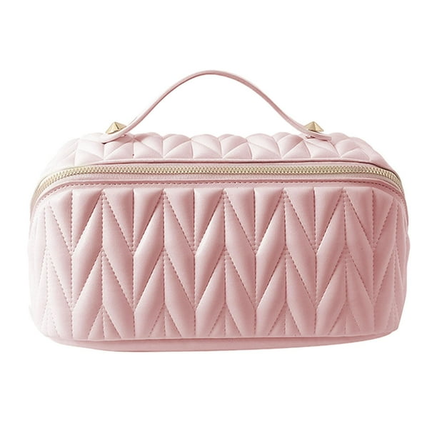 Organizador de maquillaje Yuyangstore Bolsa de cosméticos de viaje portátil rosa