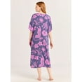 thumbnail image 2 of Joyspun Women’s Sleepwear Woven 46” Caftan Nightgown, S-4X, 2 of 5